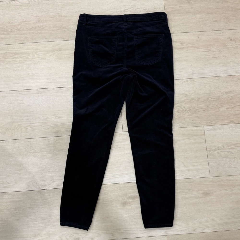 Talbots Dark Navy Corduroy Jeggings Size 10 Stretch Skinny Pants - Picture 5 of 5